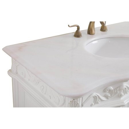 Elegant Decor 42 In. Single Bathroom Vanity Set In Antique White VF38842AW